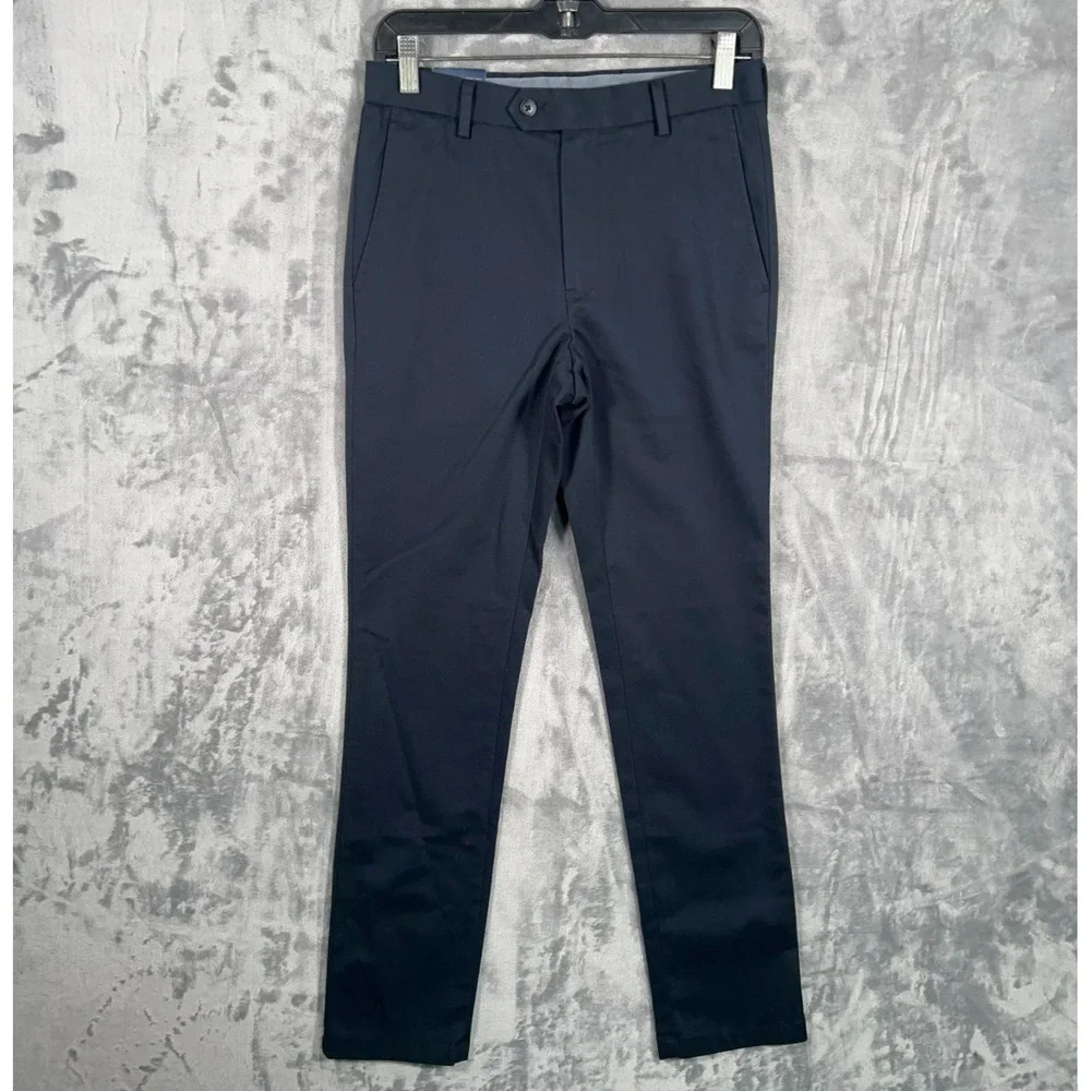 Charles Tyrwhitt Navy Blue Chino Pants Mens 28x30 New Extra Slim‎ Fit Straight